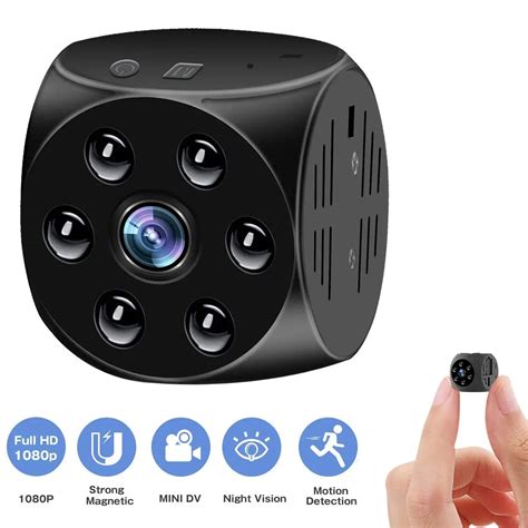 1080P HD Mini Camera Portable Home Security Cameras Covert Nanny Cam