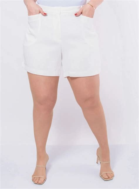 Short Plus Size Alfaiataria Curto Best Size E Commerce Multimarcas