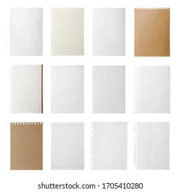 Set Different Blank Paper Sheets On Stock Photo Shutterstock