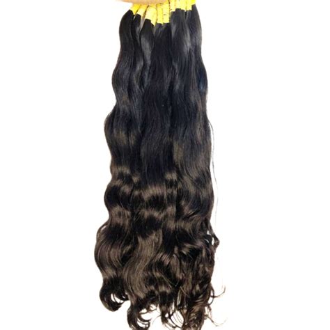 Cabelo Liso Leve Ondas Humano Natural 70 75cm 100 Gr Semi Limpo