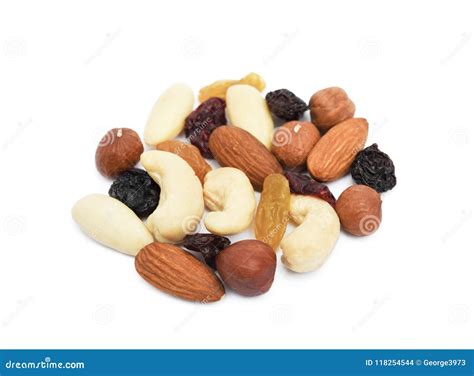 Mixed Fresh Nuts And Raisins Stock Photo Image Of Food Almond 118254544