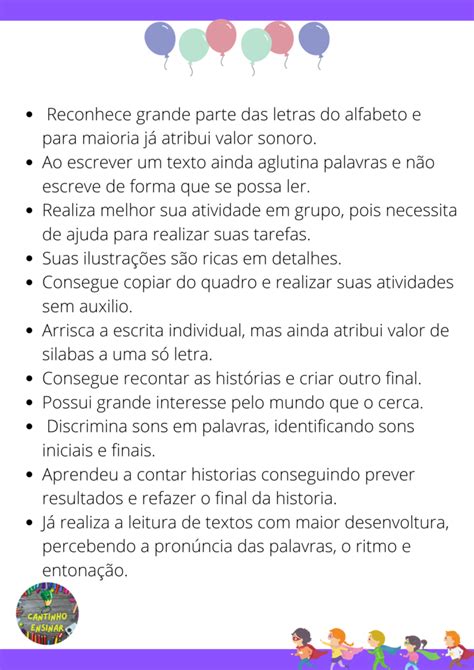 Frases Para Relat Rios Descritivos Cantinho Ensinar