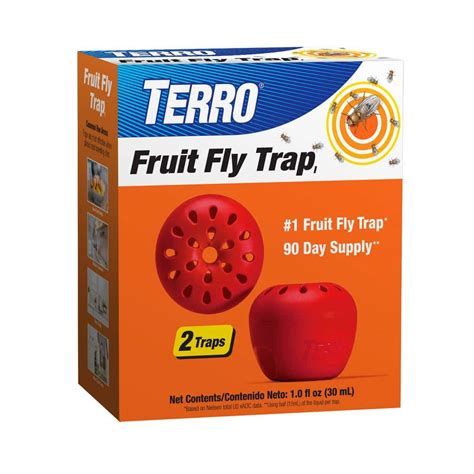 Terro Ready To Use Indoor Fruit Fly Traps With Bait 2 Count T2502b The Home Depot