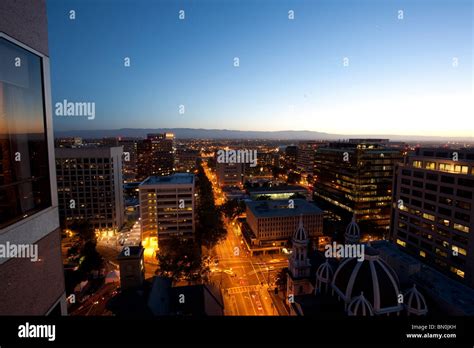 City Skyline Of San Jose California USA Stock Photo Alamy