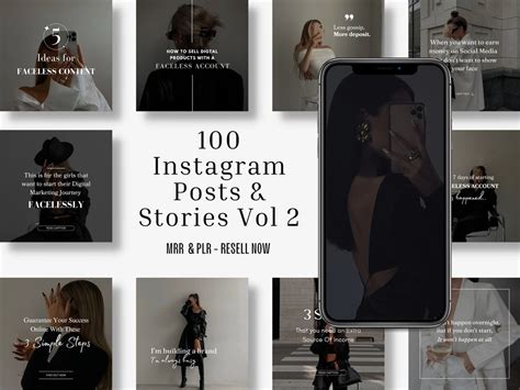 Faceless Instagram Posts And Matching Stories Vol Faceless