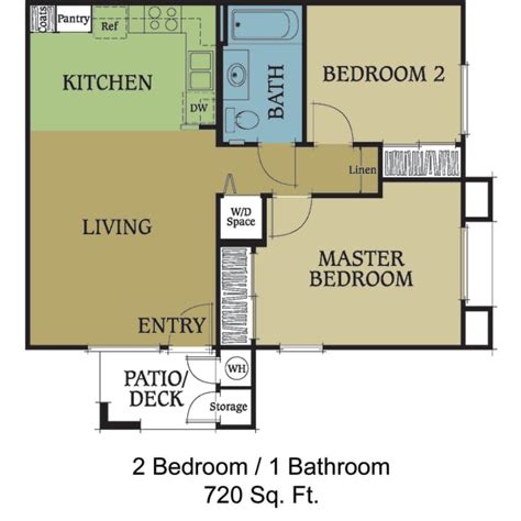 Floor Plans of Vintage Shores Senior Apartments in San Clemente, CA