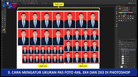 TUTORIAL PHOTOSHOP 3 CARA MENGATUR UKURAN PAS FOTO 4X6 3X4 DAN 2X3