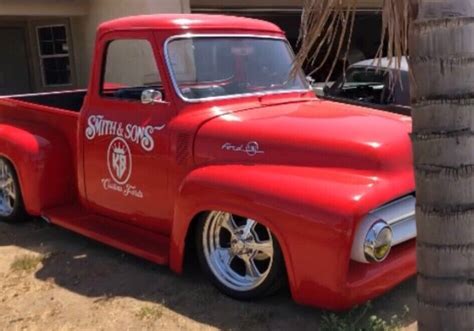 1953 Ford F100 Red Rwd Automatic For Sale