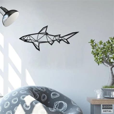 Déco Murale Requin En Métal