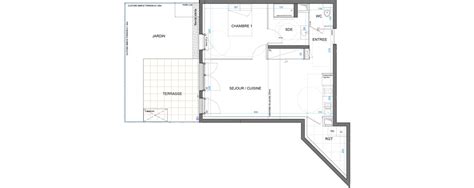 Plan Appartement T De M Neuf R Sidence Les Jardins D