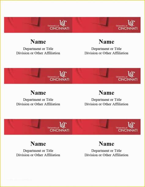 Free Name Badge Templates