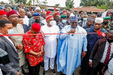 Senate President Lawan Commissions Road Projects Attracted By Senator