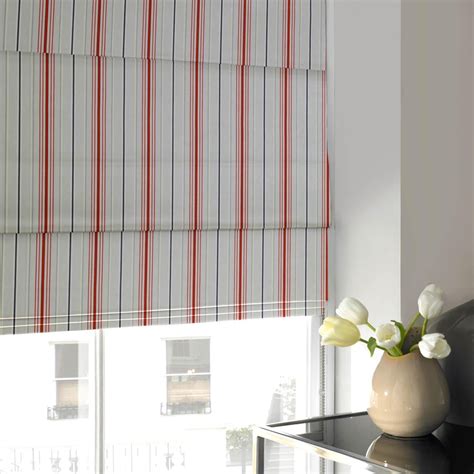 Displaying Gallery of Blue and White Striped Roman Blinds (View 1 of 15 ...