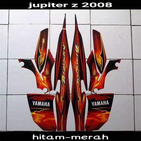 Jual Striping Sticker Lis Body Yamaha Jupiter Z Burhan 2008 2009 Hitam