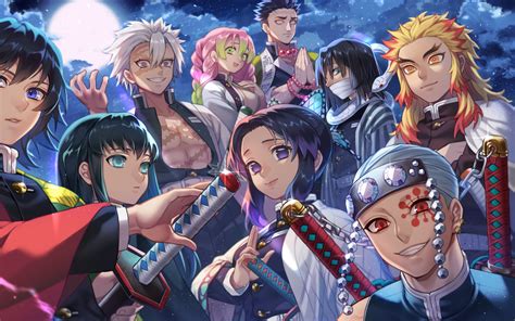 1440x900 Resolution Demon Slayer Kimetsu No Yaiba 4k Characters Key Art 1440x900 Wallpaper