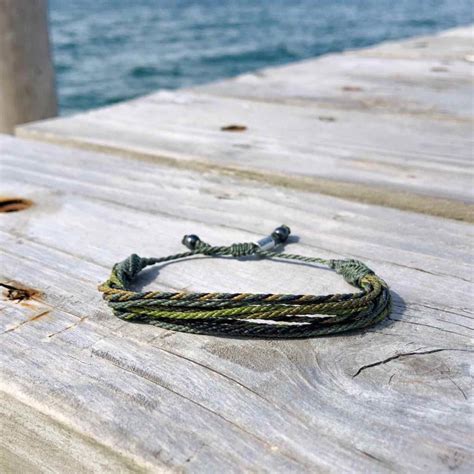 Camo Bracelet Twisted Cord String Rumi Sumaq Sailor Rope Bracelet