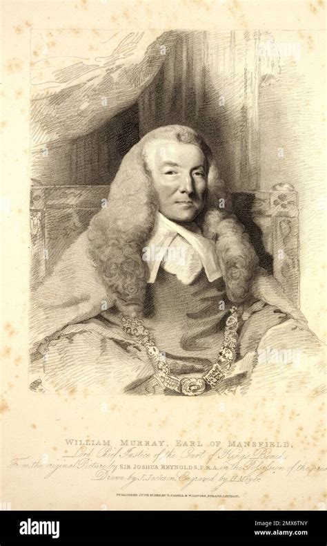 William Murray Earl Of Mansfield Lord Chief Justice Of The Court Of