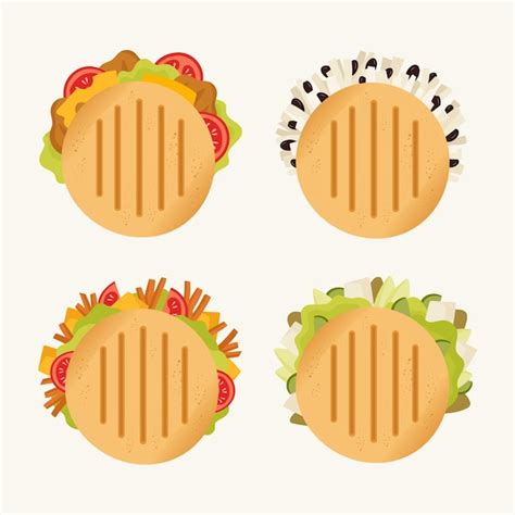 Colección De Ilustración De Arepas Dibujadas A Mano Vector Gratis