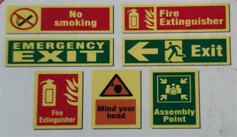 Rectangular Red Fire Safety Signage For Industrial At Rs Piece In