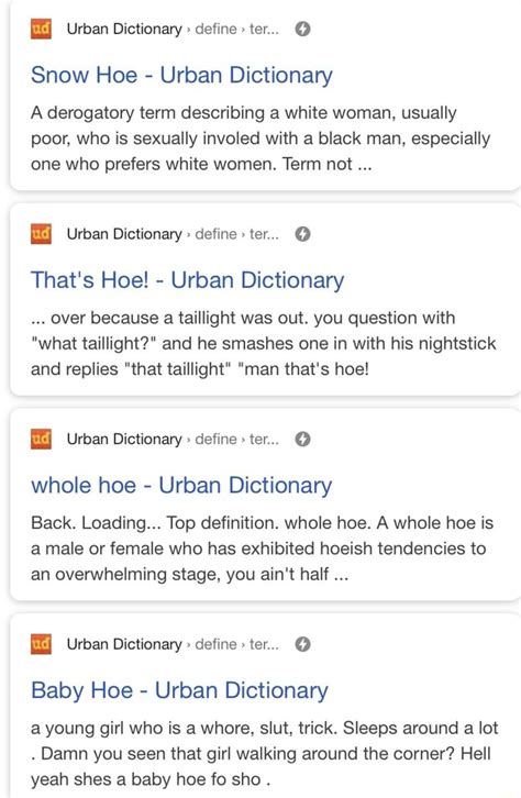 Urban Dictionary define ter... Snow Hoe - Urban Dictionary A derogatory term describing a white ...