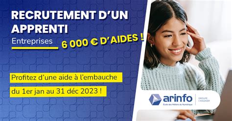 Arinfo Euros Daides Pour L Embauche D Un Apprenti