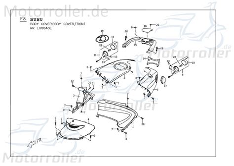 PGO Abdeckung Haltebügel hinten Ligero RS 125 Abdeckhaube P6676010000