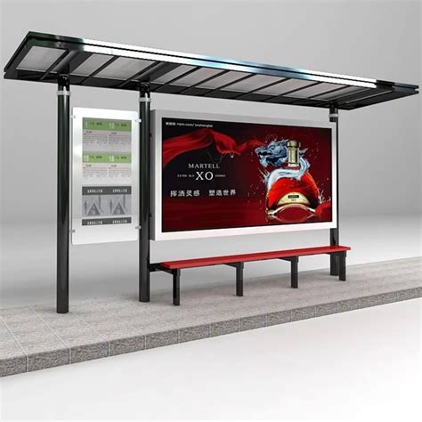 High Quality Bus Stop Smart Modern Bus Stop Advertising Billboard Shelter Design - Bus Shelter ...