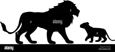 Mountain lion silhouette Stock Vector Images - Alamy