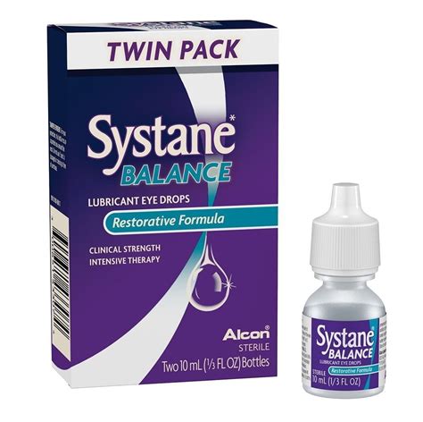 Systane Balance Lubricant Eye Drops Twin Pack 10 Ml Ct