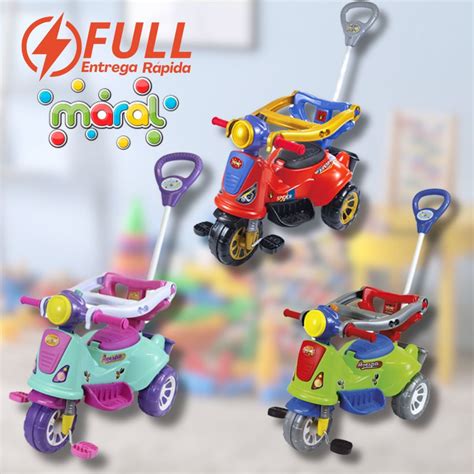 Triciclo Avespa - Triciclo Infantil Avespa Com Proteção Lateral E Haste Brinquedo ...