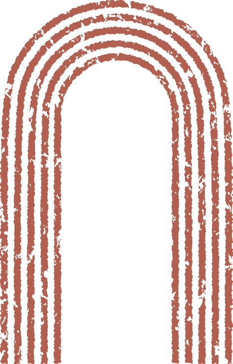 Boho Abstract Rainbow Arch 33538828 Png
