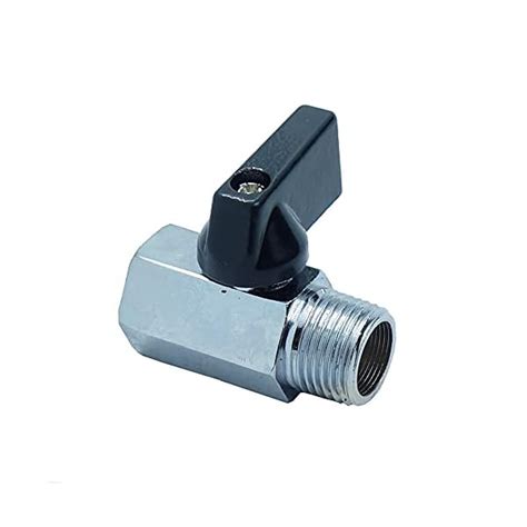 1 Pice 38 Mini Brass Ball Valve Chrome Plated Female X Male Npt