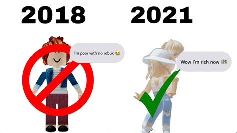 My Roblox Avatar Evolution 2018 2021 Story Time In Description Youtube