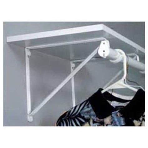 Everbilt 10 In X 3 4 In White Shelf And Rod Bracket HD 0045 WT The