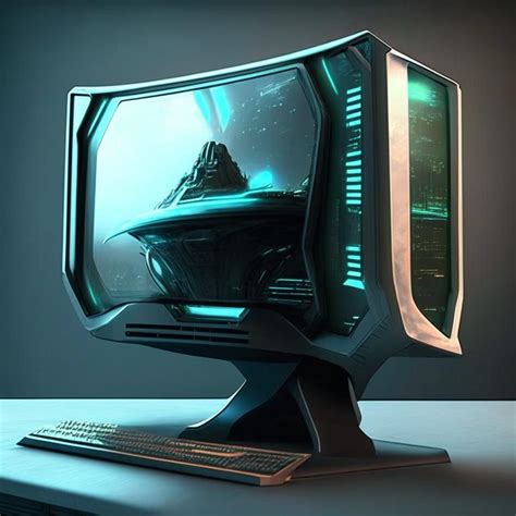 Futuristic Sci Fi High Tech Pc Monitor By Pickgameru On Deviantart