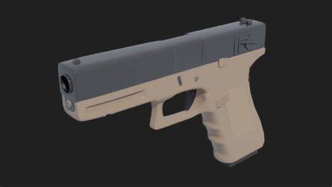 Modelo 3d Pistola Glock 17 Modelo 3d Turbosquid 2156688