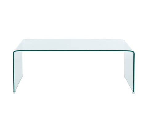 Table basse verre courbé 120cm transparent GINZA Maisons du Monde