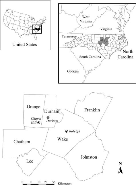 The Triangle Region of North Carolina, USA. | Download Scientific Diagram