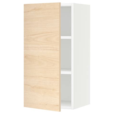 Sektion Wall Cabinet Whiteaskersund Light Ash Effect 15x15x30 Ikea