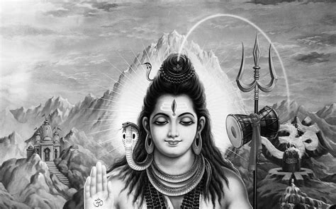 Lord Shiva Black And White Wallpapers - Wallpaper Cave