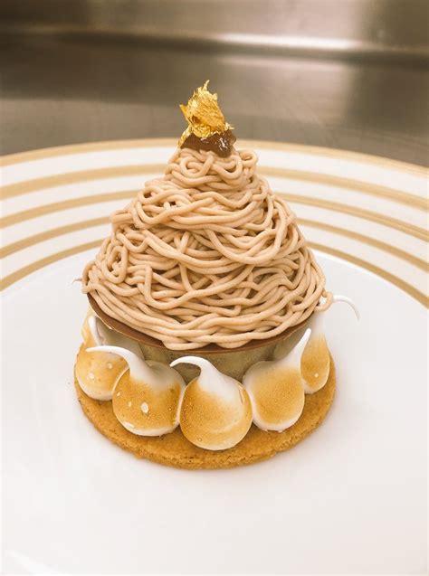 Chestnut Mont Blanc | Gourmet desserts, Dessert appetizers, Fun desserts