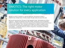 SIMOTICS Low Voltage Motors Siemens Electric Motors PDF Catalogs