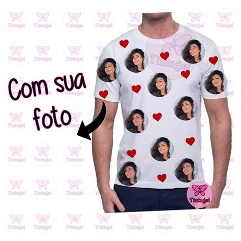 Camiseta Camisa Personalizada Sua Foto Escorrega O Pre O