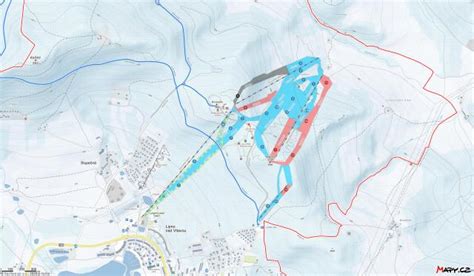 Lipno Plan Des Pistes De Ski Lipno