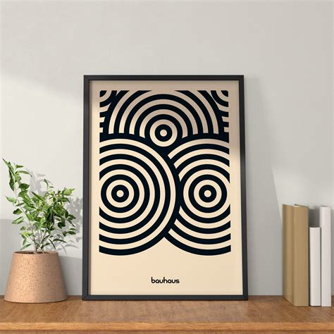 Bauhaus Art Movement Print Geometric Design Lines Circles - Etsy UK