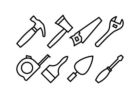 Bricolage Tool Icons 162885 Vector Art At Vecteezy