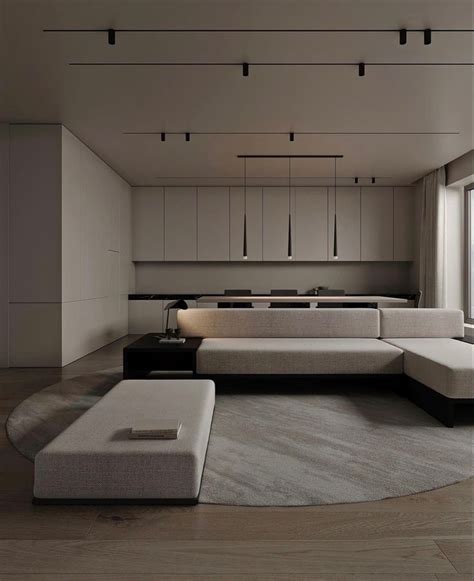 Minimalist Living Room with White Furniture