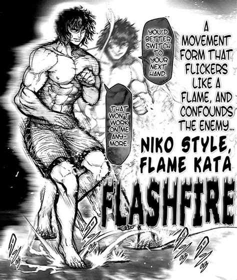 Kengan Ashura Ohma Uses The Niko Styles Own Unique Footwork Flashfire