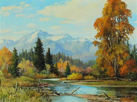 Duncan Mackinnon Crockford Autumn Near Golden Hodgins Art Auction