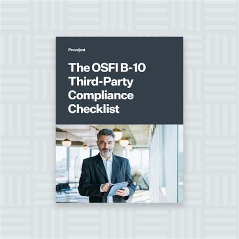 Osfi Guideline B 10 For Third Party Risk Management Prevalent